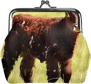 [CWAGFEQZ] Wallet Women,Coin Purse,Coin Pouch,Small Coin Purse,Animal Cool Cattle