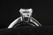 Judith Conway Platinum Beveled Shank Solitaire Engagement Ring Semi-mount