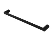 Pearl Stainless Steel Single Towel Rail - Matte Black - 620mm/750mm/900mm