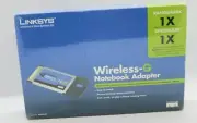 Linksys WPC54G Wireless WIFI Notebook Adapter Factory Sealed New