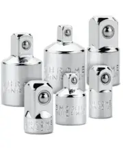 Bates- Impact Socket Adapter and Reducer Set, 6 pcs, Silver, 1/4", 3/8", 1/2",