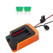 Battery with Fuse & Switch Power Convertor Dock for Black&Decker 36V-40V