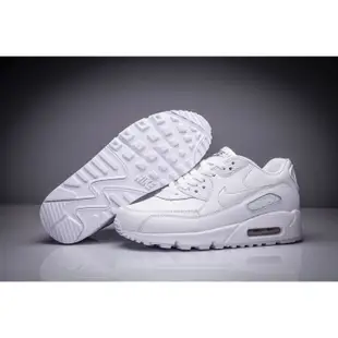 Air Max 90氣墊跑步全白真皮男鞋女鞋