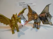 Set of 2~Japan Bandai King Ghidorah Godzilla + Mecha King Ghidorah Authentic