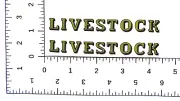 water slide decal set for Tonka Livestock truck w/tracking