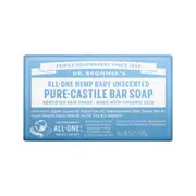 Dr. Bronner's Pure-Castile Bar Soap (Hemp All-One) Unscented (Baby) 140g