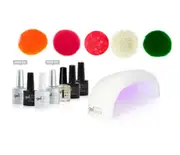 Gellaka 10-Piece Pro Matte Or Shine Gel Nail Kit - Autumn Glow