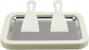 9 X 7 Inch Stainless Steel Frozen Yogurt Maker Ice Yogurt Maker with 2 Spatulas,