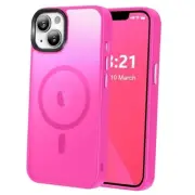 Magnetic for iPhone 13 Case/iPhone 14 Case, iPhone 13/14 6.1 inch Rose Pink