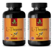 Immune system booster natural - L-THEANINE 200mg - 2 Bottles - theanine capsules