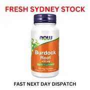 Now Burdock Root 430 mg 100 Veg Capsules Herbal Supplement Vegetarian Vegan