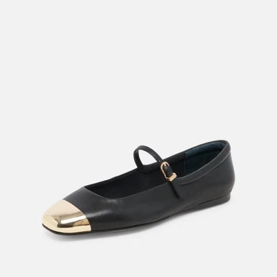 Dolce Vita Reyes Toe Cap Ballet Flats Black