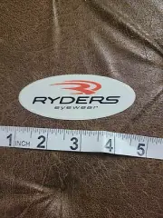 RYDERS eyewear sun glasses sticker decal Clear background 3.5"