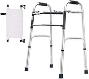 Walker,Lightweight Bariatric Walker,Foldable Shower Chair with Padded Seat,Walking Frame - Adjustable Height Walking Assist Transport Chairs Little Surprise