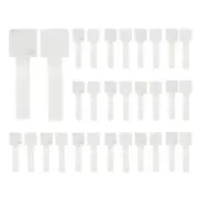 30Pcs 3.54" Self Adhesive Hook and Loop Cable Ties for Wire Organizer(White)