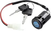 Ignition Switch with Keys Ignition Starter on Off Switch Easy to Install Universal for ATV Go Kart Moped Scooter