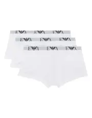 [Armani] Eagle Logo Trunks 3 Pack in White