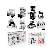 Picasso Cubes 1” -PicassoTiles 101pcs Magnetic Puzzle Cube Set - Black and White