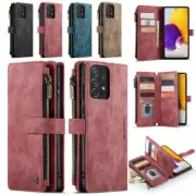 Leather Zipper Wallet Case Cover For Samsung Galaxy A72 A53 A52 A33 A32 A22 A13