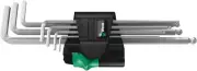 Wera 022101,950/7 Hex-Plus Magnet 1 Magnetic L-key set,metric,chrome-plated,7pcs