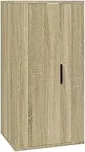 Wall Mounted TV Cabinet | Sonoma Oak Finish | Engineered Wood TV Unit 40x34.5x80 cm | Space-Saving Design for Living Room & Bedroom | Modern & Durable