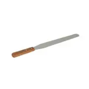 Thunder Group SLPSP012 12" Stainless Steel Icing Spatula w/ Wooden Handle