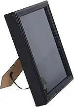 HOUDERCO Flag Display Case Wooden Shadow Box for Veterans Tempered Glass Wall Mounted Frame Black Effortless Opening for Easy Flag Changes Craftsmanship Display Design