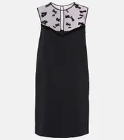 [Max Mara] Max Mara Elegante Nandina bow-detail minidress UK 4 black