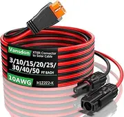 Vansdon Solar to XT60i Extension Cable 10AWG 15FT XT60i Female to Male Connector for RV Foldable Solar Panel, Portable Power Station, Solar Generator