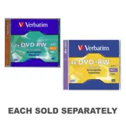 Verbatim Datalifeplus Serl Disc With Case 4.7GB Super Eutectic Recording Layer