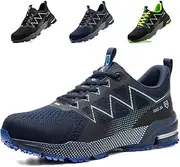 [NACKINg] Safety Trainers Mens Womens Lightweight Breathable Steel Toe Cap Safety Shoes Non Slip Work Boots Construction Industrial Sneakers