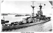 British Royal Navy Battleship HMS Royal Oak SHIPPING NAVAL OLD PHOTO