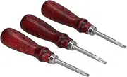 Professional Leather Trimming Kit Edgers Trimming Working Kit with Wooden Handle