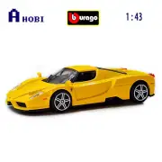 Bburago 1:43 Scale Race & Play Ferrari Enzo Diecast Model Car Yellow