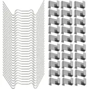 100Pcs Greenhouse Window Clips for Glass Pane Fixing Stainless Steel W & Z Clips