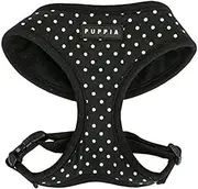 Puppia Dotty Harness A, X-Small, Black