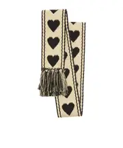 Valentino Antibes Heart Motif Scarf One size Nude