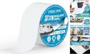 RV Camper Roofing Repair Sealant Tape White, 4 Inch X 50 Foot Natural Rubber