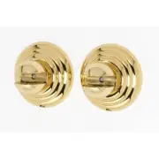 Alno A9050-PB/NL Embassy Bath Glass Shelf Brackets Only Unlacquered Brass