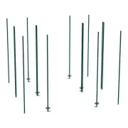 Metro LBTEK3 qwikTRAK Double Deep Stationary End Unit Kit for Super Erecta Wire