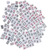 HOOTNEE Mahjong Set Complete Mini Mahjong Holding Bag for Parties Bars Home Travel