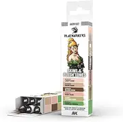AK Interactive Skin and Flesh Tones Playmarker Set (6 Pieces)