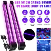 2X LED UV Ultraviolet Strip Tube Light 24 Leds Bar Club Party Lamp Blacklight