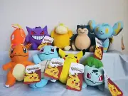 Pokemon Pikachu Snorlax Squirtle Gengar Psyduck Plush Stuffed Animal Toy
