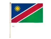5' Wood Flag Pole Kit Wall Mount Bracket With 3x5 Namibia Country Polyester Flag