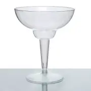 10 oz Disposable CLEAR PLASTIC Margarita GLASSES Party TABLEWARE