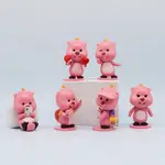 現貨 6款整套 韓國動畫片 小企鹅PORORO 讚芒 露比 LOOPY 愛心旅行Q版公仔人偶模型玩具手辦擺件玩偶娃娃禮物