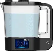 2L Large Capacity Molecular Hydrogen Rich Water Generator with LED Touch Screen Hydrogen Water Ionizer Machine Dual Mode Make Hydrogen Content Up to 2000 PPB for Home Office Travel Use
