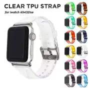 Clear TPU Jel Watch Strap for Apple Watch Band iWatch 6 5 4 3 2 SE 38 40 42 44mm