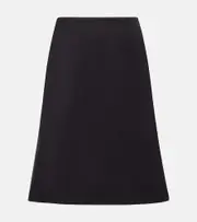 [McQueen] McQueen Duchesse midi skirt AU 6 black